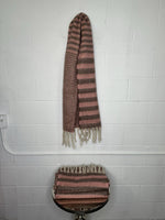 Wona Wooly Stripe Fringe Scarf