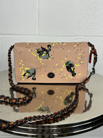 Coach Leather Crossbody with Beaded Doves