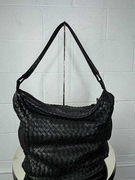 Bottega Veneta VINTAGE Intrecciato Leather Hobo Bag