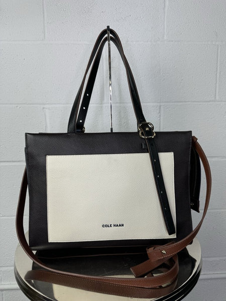 Cole Haan Structured Pebble Leather Tote