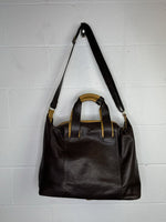 Cole Haan Two Tone Leather Weekender