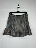 J. Crew Houndstooth Peplum Hem Skirt