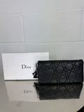 Christian Dior Quilted Leather Wallet on Chain