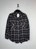 Papaya Plaid Flannel Shacket