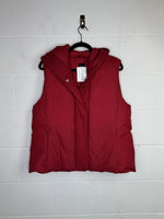 Eileen Fisher Puffer Vest with Wool Trim