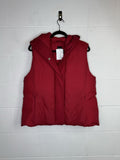 Eileen Fisher Puffer Vest with Wool Trim