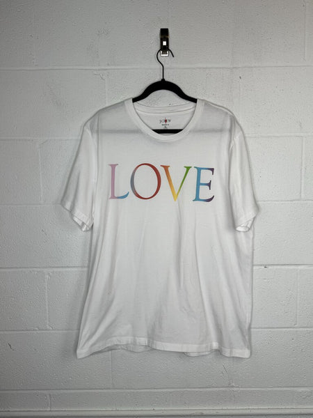 J. Crew Oversized Tee with "LOVE"