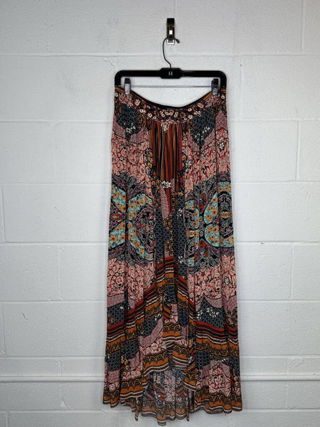 Anthropologie Print High-low Midi Skirt