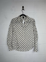 J. Crew 1/2 Button Polka Dot Shirt