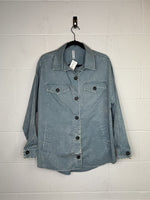 Zenana Acid Wash Oversized Buttondown