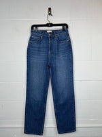 DOEN "Diana" High Rise Button Fly Straight Leg Jean