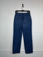 DOEN "Diana" High Rise Button Fly Straight Leg Jean