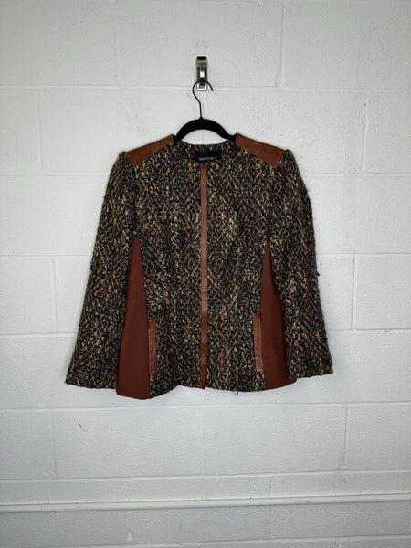 Lafayette 148 Tweed and Leather Jacket